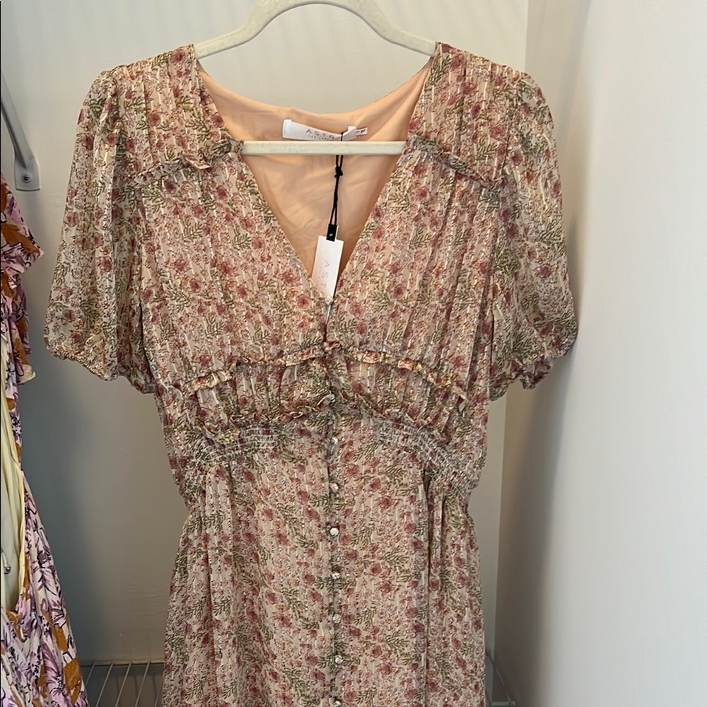 ASTR the label Pink Midi Dress